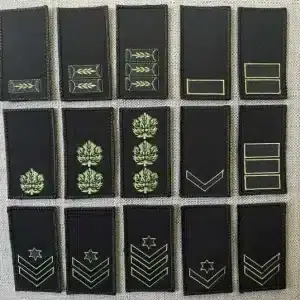 דרגות טקטיות צה''ל שחור ירוק סקוץ'- זוג