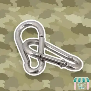 מהדוכן- שאקל קרבינה ברזל 5ס''מ -2 יח'