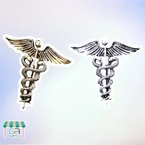 מהדוכן- סיכת מטה אסקלפיוס סמל הרפואה