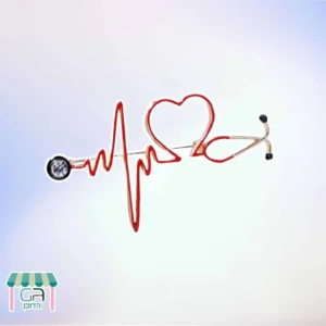 מהדוכן- סיכת סטטוסקופ ולב