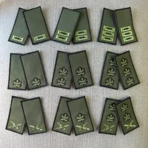 דרגות טקטיות מפורט צה''ל ירוק סקוץ' קצינים - זוג