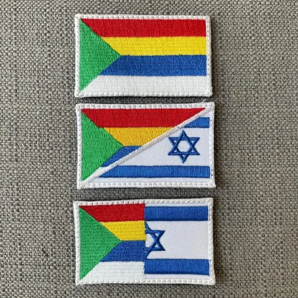 פאצ' דגל דרוזי / חצי דגל ישראל