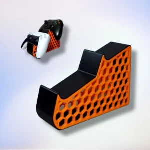 מעמד כפול לשלט פלייסטיישן או אקסבוקס בהדפסת תלת מימד