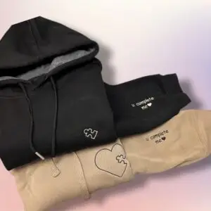 זוג קפוצ'ונים דגם you complete me