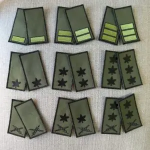 דרגות טקטיות חלק צה''ל ירוק סקוץ' קצינים - זוג
